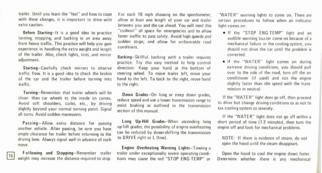 1973 Cadillac Owners Manual Page 61
